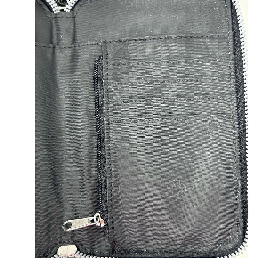 Safe Keeper Black Women's Cell Phone Credit Card Crossbody Wallet Bag - Picture 6 of 7